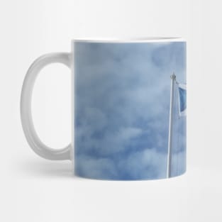 Scottish Photography Series (Vectorized) - Saltire Flag Flying Mug